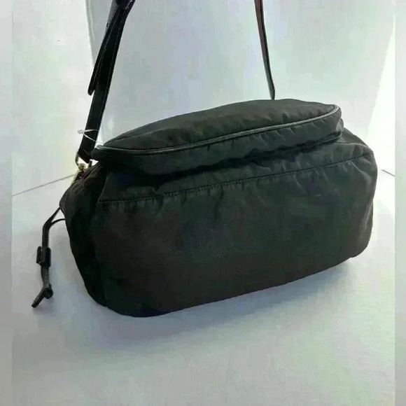Authentic Prada Shoulder Bag Nylon Shoulder Bag Olive - Picture 10 of 16